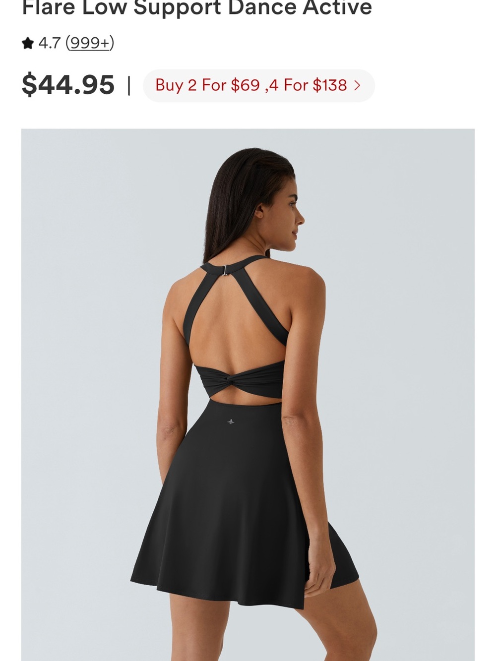 HALARA Softlyzero airy backless twisted dress - Picture 8 of 8